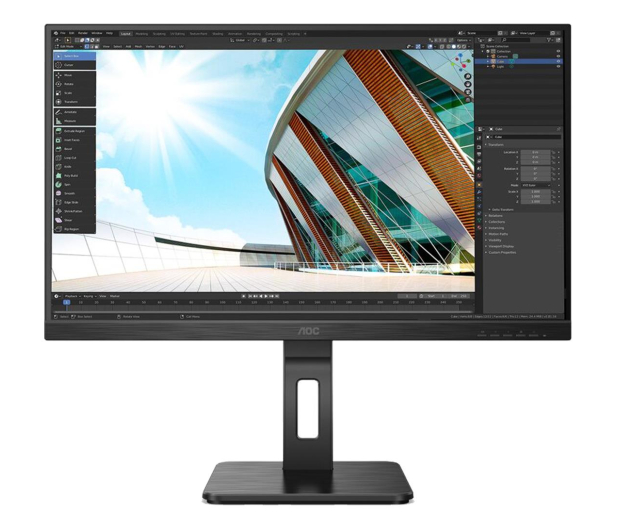 AOC 27'' 27P2Q Czarny - 649125 - zdjęcie